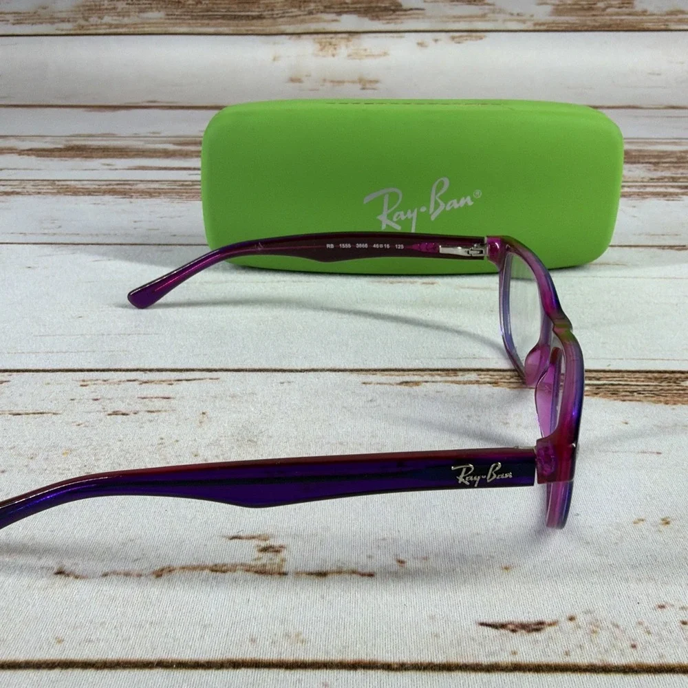 Pre-Owned Ray-Ban RB 1555 Kids Violet Glasses Replacement Frames 48mm